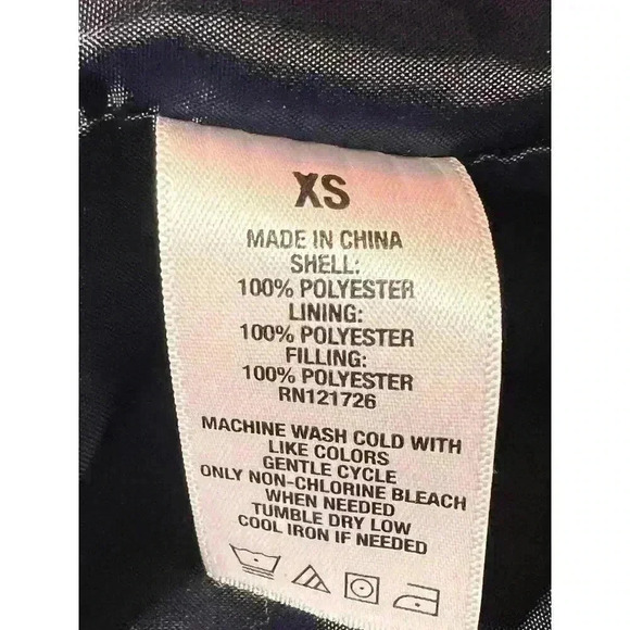 Aeropostale Blue Quilted Puffer Vest. Size XS - Picture 5 of 5